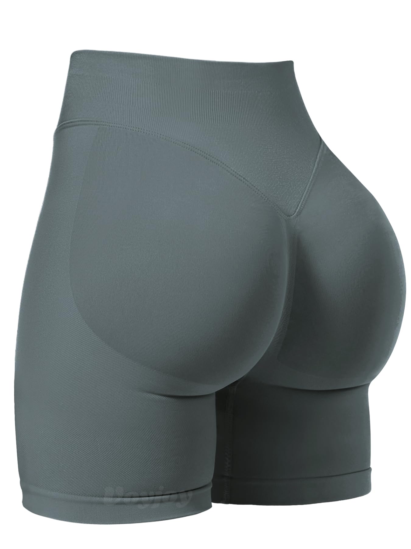 VOYJOY Women Workout Impact Shorts 2.5"/ 3.6"/ 4.5"/ 6" Scrunch Butt Booty | Tummy Control, High Waisted, Bike Short, Gentle Compression, for Women