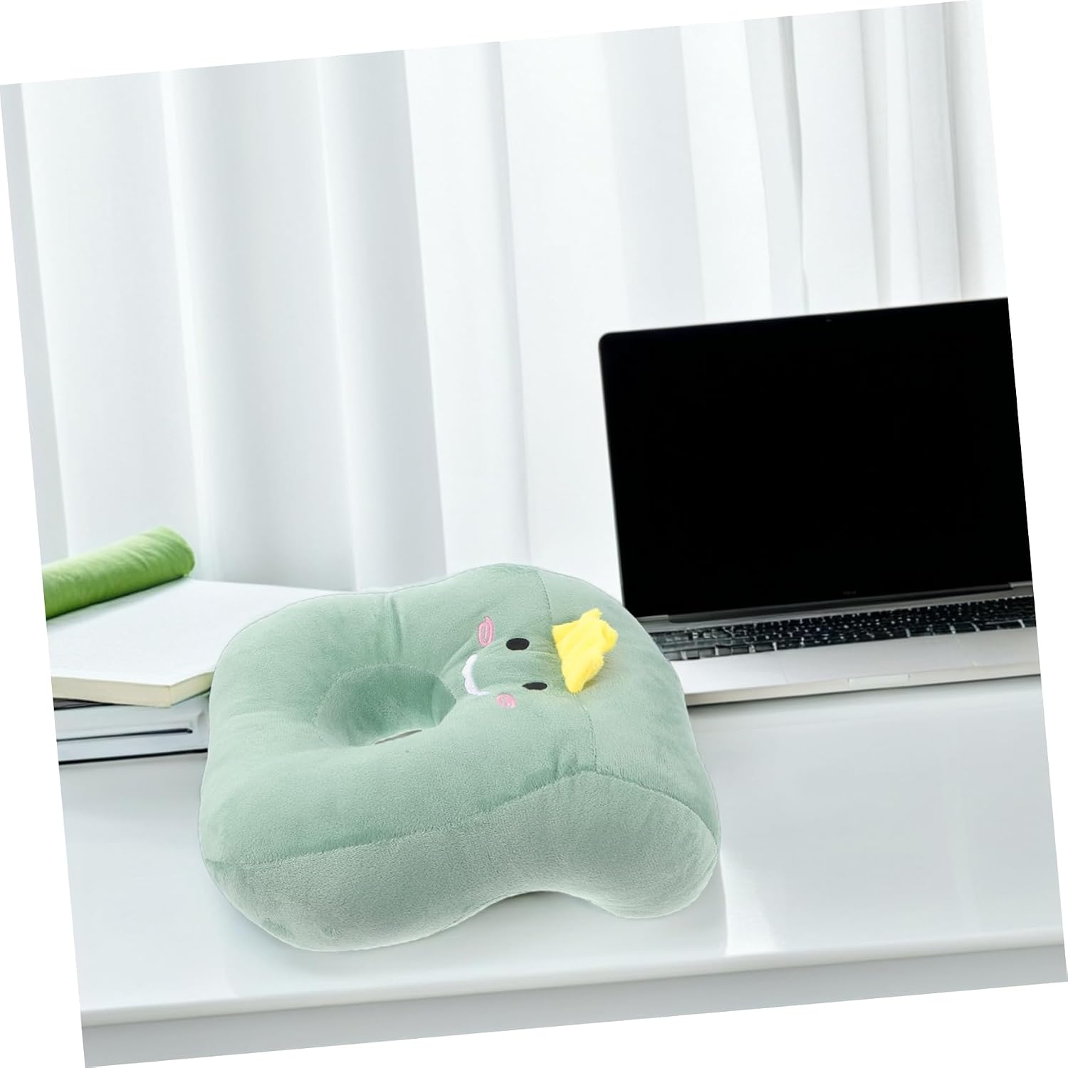 Cabilock Comfortable Ear Pillow with Earholes Ergonomic Desktop Nap Cushion for Office Use Breathable Pearl Cotton Support for Relief and Convenient Sleep Accessory