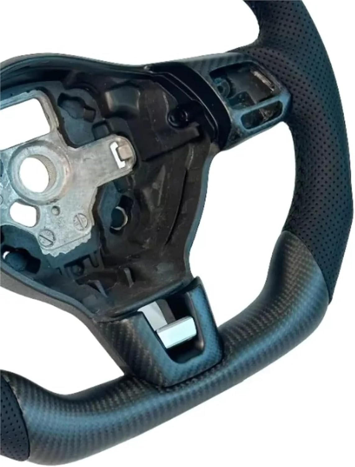 Car Accessories Matte Carbon Fiber Steering Wheel Parts B7 Passat For Volkswagen MK6
