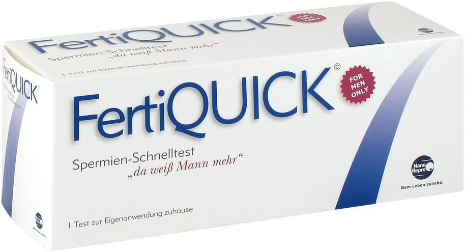 FertiQUICK Male Sperm Concentration in Semen Home Fertility Test Kit | Indicates Normal or Low Sperm Concentration | Private, Convenient And >95% Accurate | Easy To Read Results In 7 Minutes