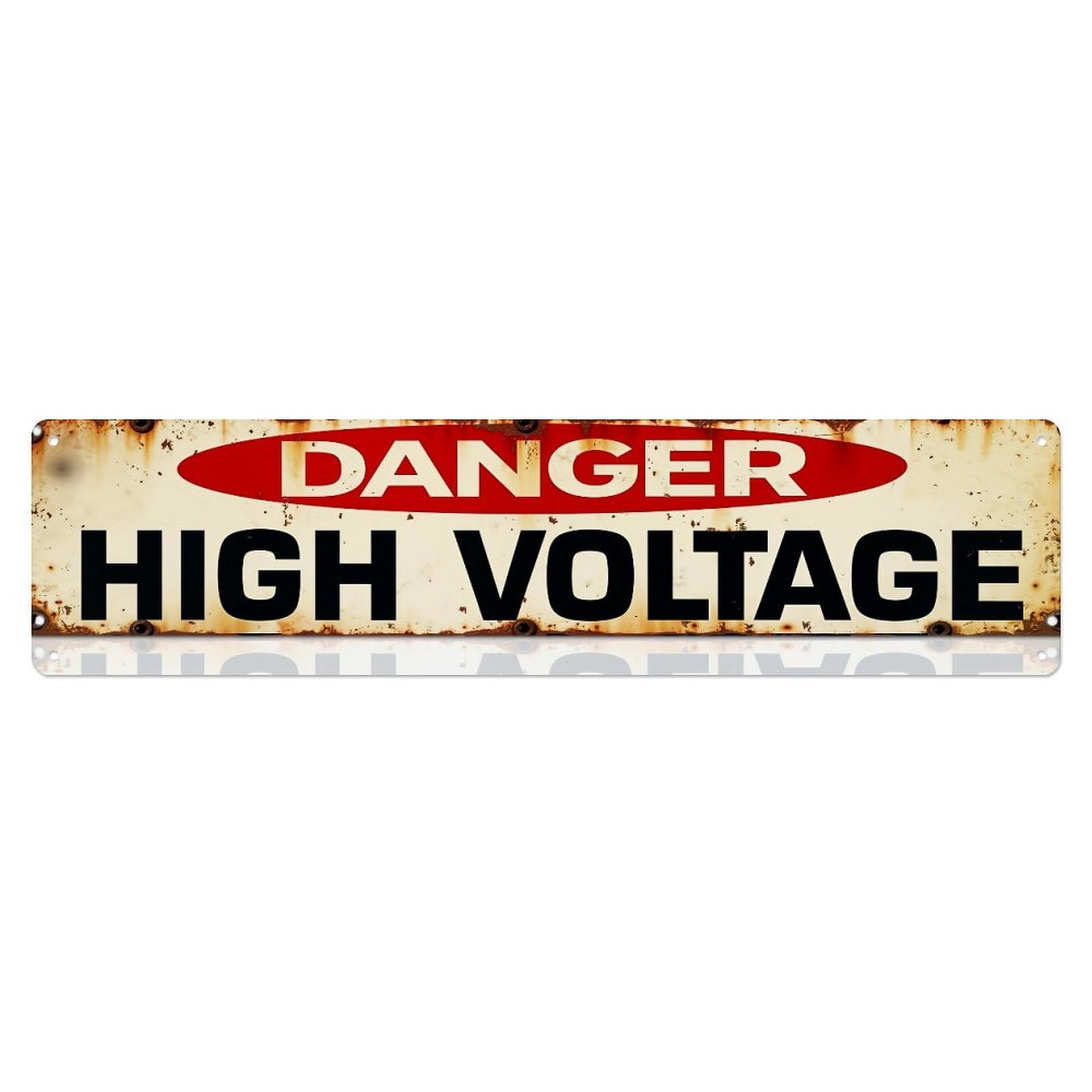 Danger High Voltage Warning Sign_3 Metal Tin Sign Plaque