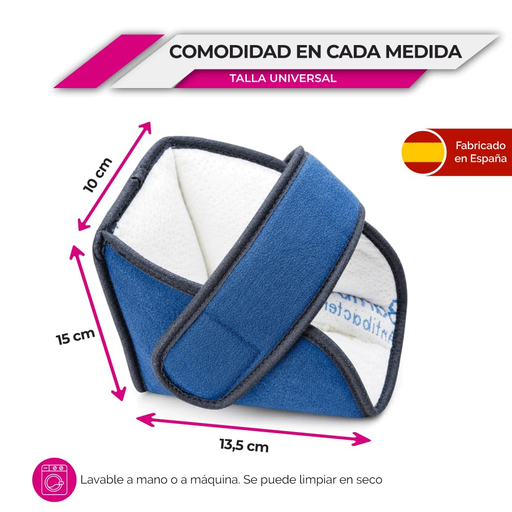 Ubio Par Patucos Antiescaras Saniluxe Verano – Protector Talones para Encamados o Silla, Transpirable Bambú, Antibacteriano, Ayuda a Prevenir Úlceras de Presión, Llagas - Taloneras Antirozaduras Pies