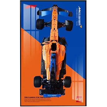 Lego 42141 F1 Racing Model Decorative Display Panels for Lego Car Wall Mounted Gift Display Wall Only No Model Option 3