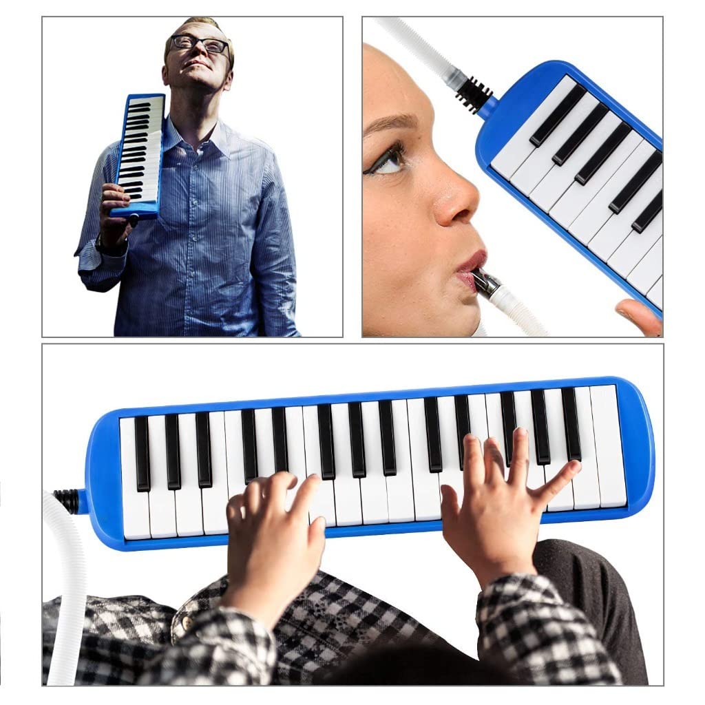 TechnoBuyers Generic 32 Key Melodica with Nylon Case Musical Instrument Blue - Image 4 thumbnail