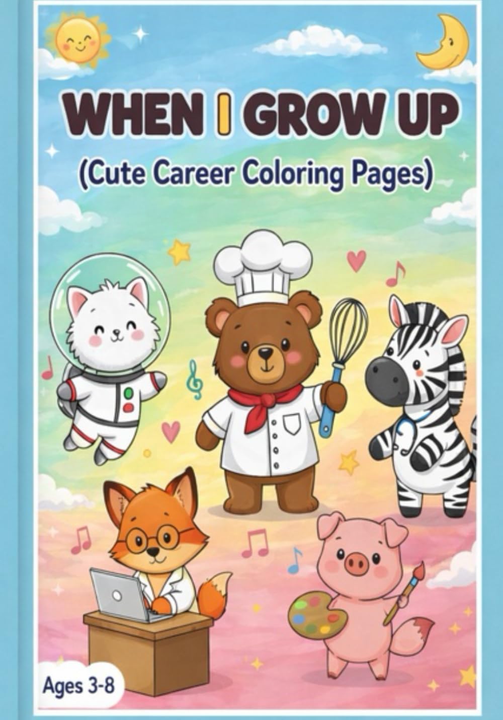 WHEN I GROW UP: Cute Career Coloring Pages for Little Dreamers