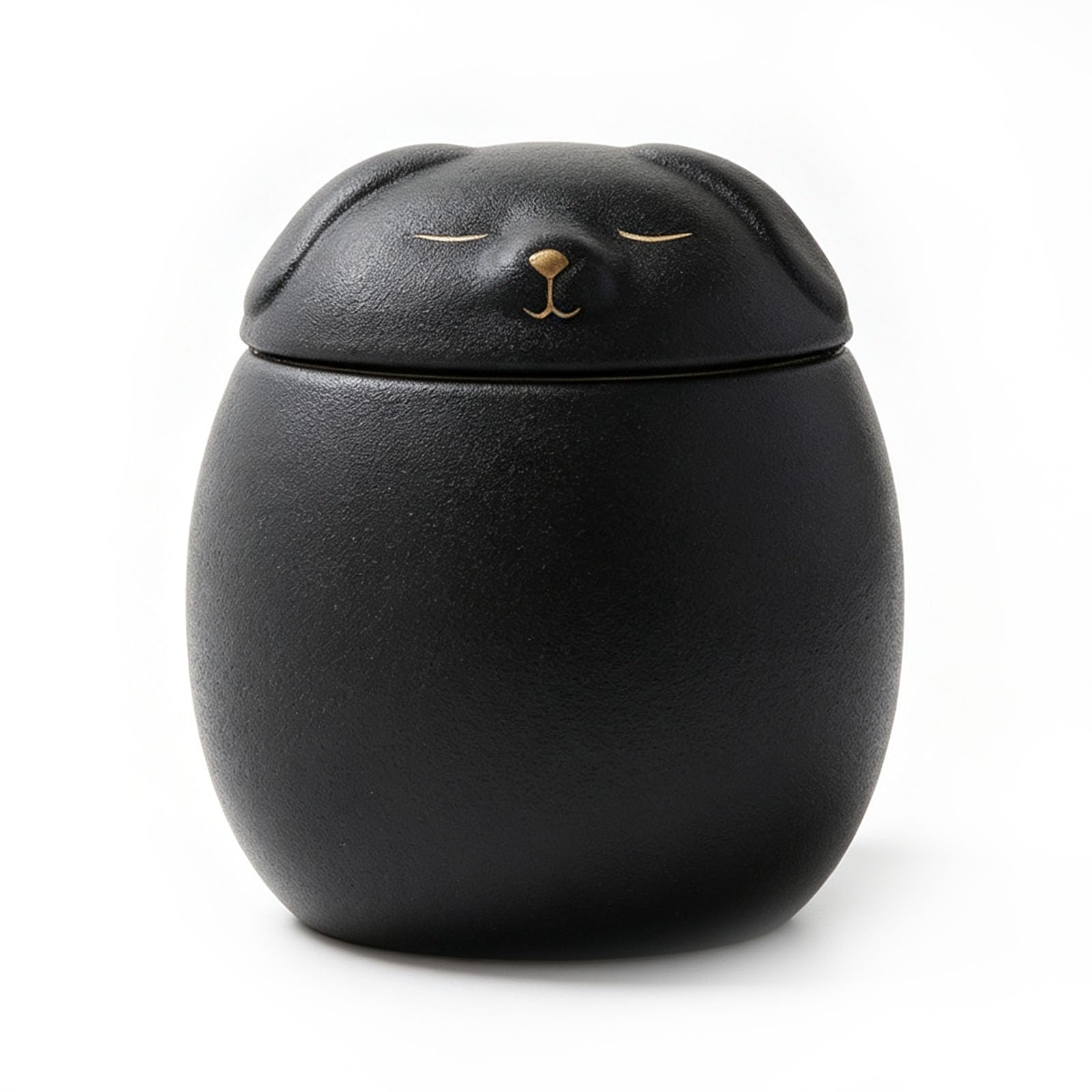UpGBRF Ceramic Tea Canister Storage Pottery 500ML Jar Pantry Organizer