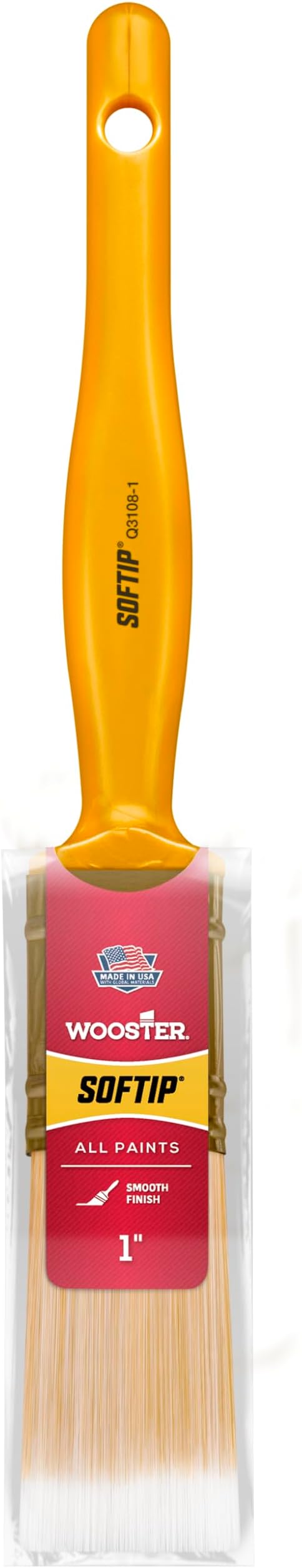 Wooster Brush Q3108-1 Softip Paintbrush, 1-Inch, White