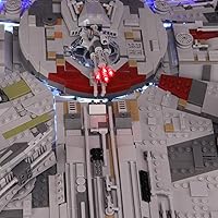 Vista 5 de Kit de iluminación LED Briksmax para el Halcón Milenario Ultimate de Star Wars – Compatible con el modelo de bloques de construcción Lego 75192 –