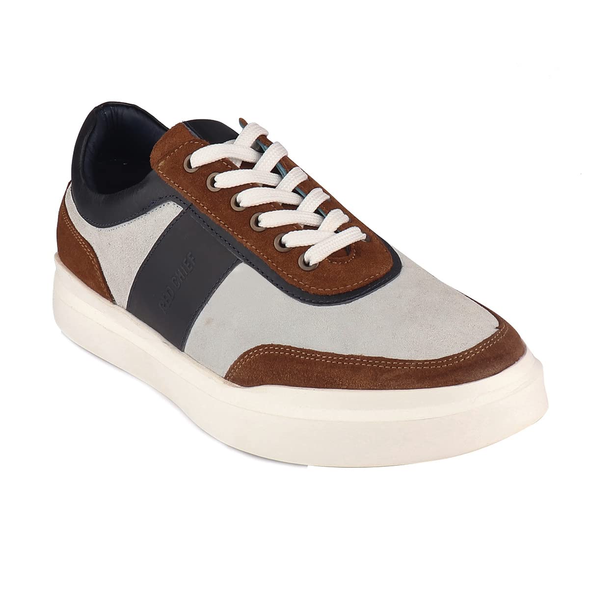Red Chief White and Rust Leather Sneakers for Men (B0BSH5FP79) Amazon Price History, Amazon Price Tracker