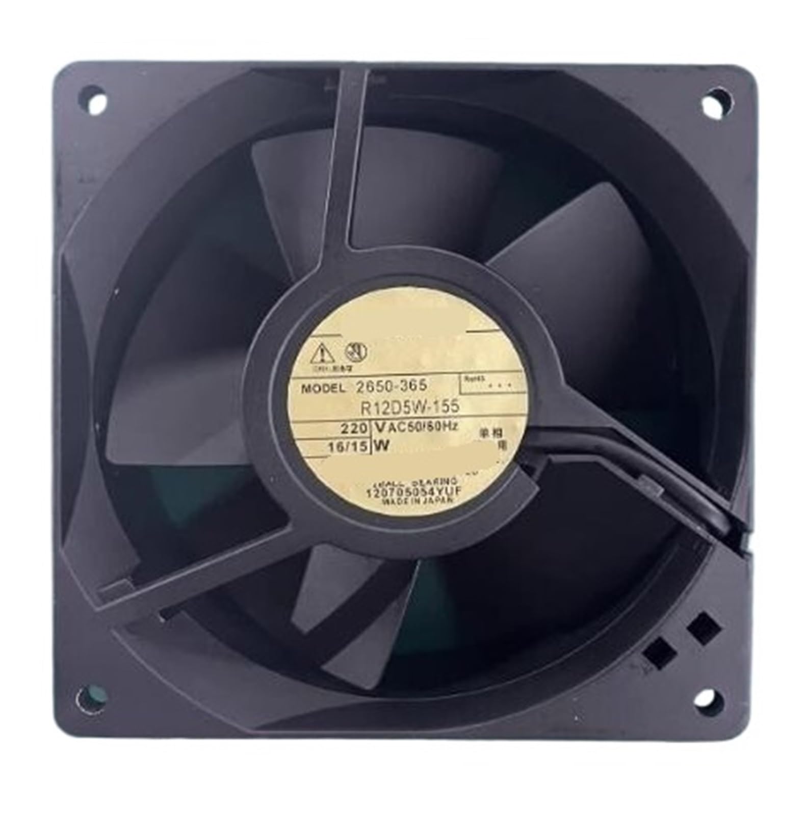 Lzikkgki One Color 2650-365 12D5w-155 Ac 200V 16/15W Cooling Fan
