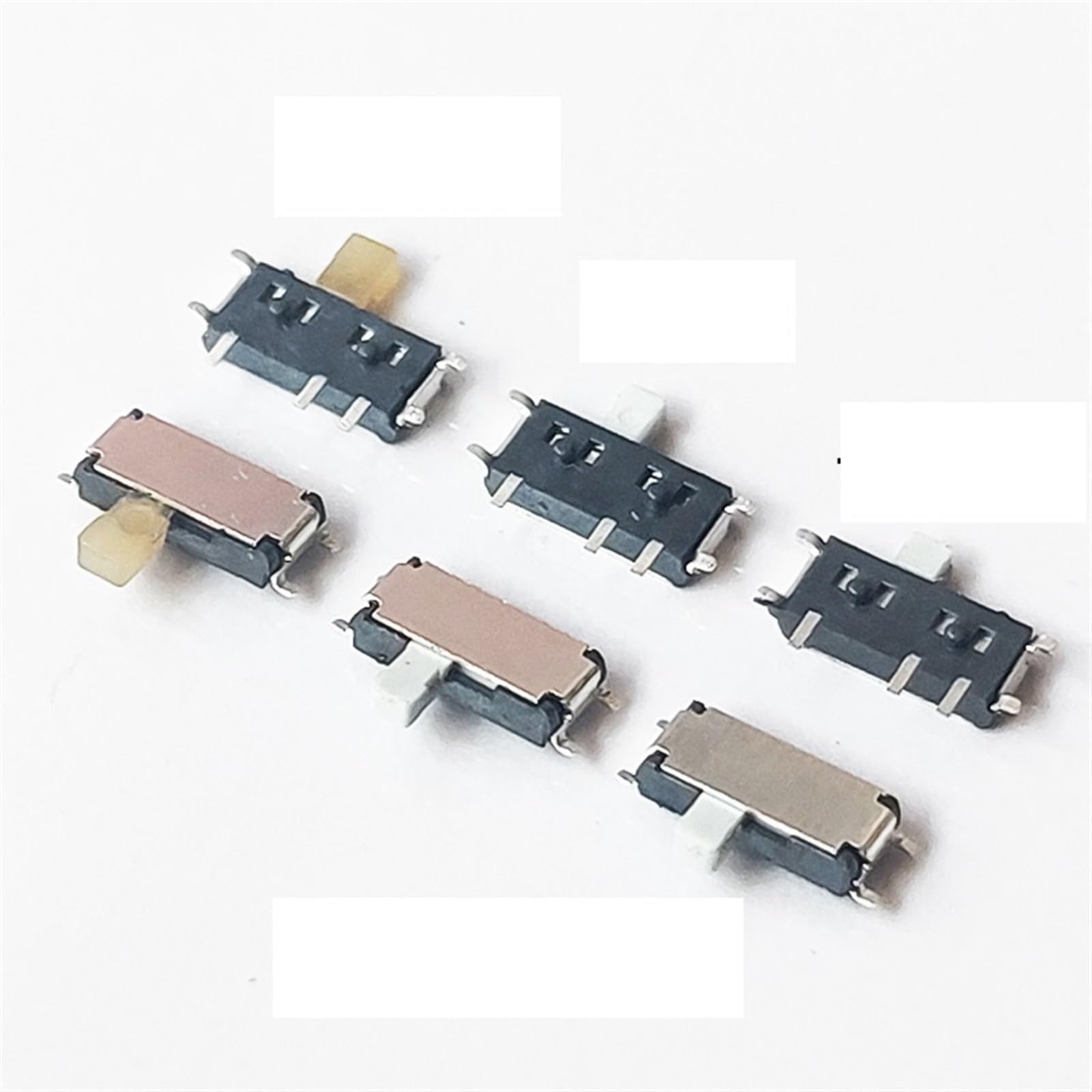 Mini interrupteur coulissant 7 broches SMD horizontal pour circuits électroniques