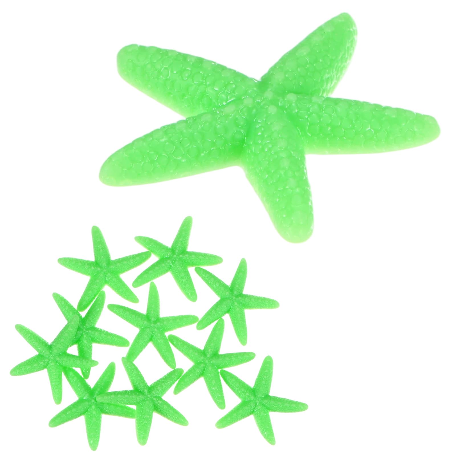 M METERXITY 20-Pack Starfish Decor, 1.65" PVC Artificial Mini Sea Star Decoration for Fish Tank/Aquarium Decoration/Beach/DIY Crafts/Nautical Theme Party [Yellow]