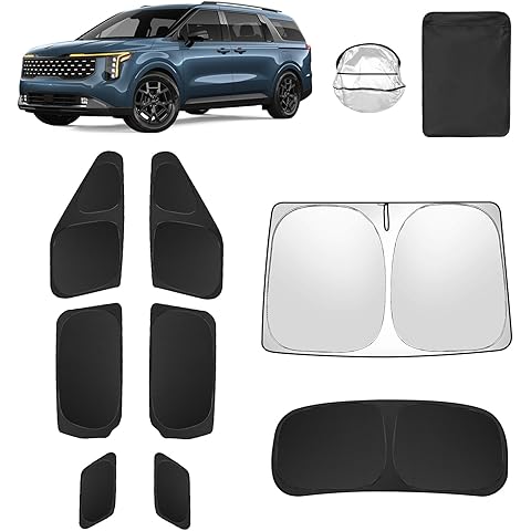 8pcs Car Window Shades for Kia Carnival 2022-2025 Accessories,Windshield Side Rear ...