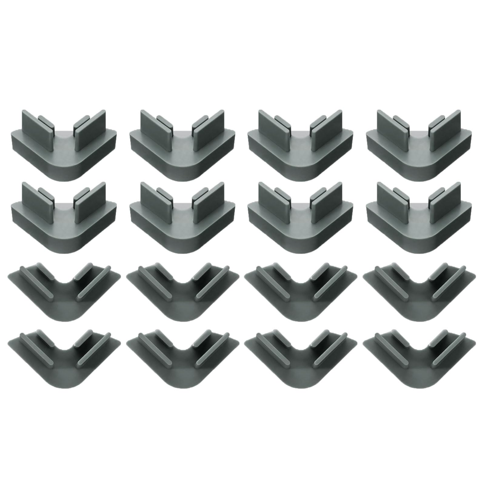 Elnwnnkc Grey 16Pcs Sheet Tray Stacker Replacement Meal Preps Baking Sheet Stacker For Kitchen Refrigerator Picnics Bbq Party Enduring Dishwasher Kitchen Freeze Dryer Stacks