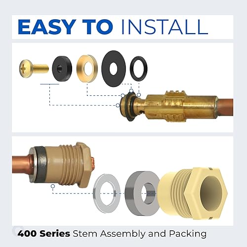 Miniatura 3 de Kit de reparación de hidrantes de pared Kit de reparación de grifos 500 400 300 Series Accesorios de piezas Interruptor de vacío a presión Grifo al