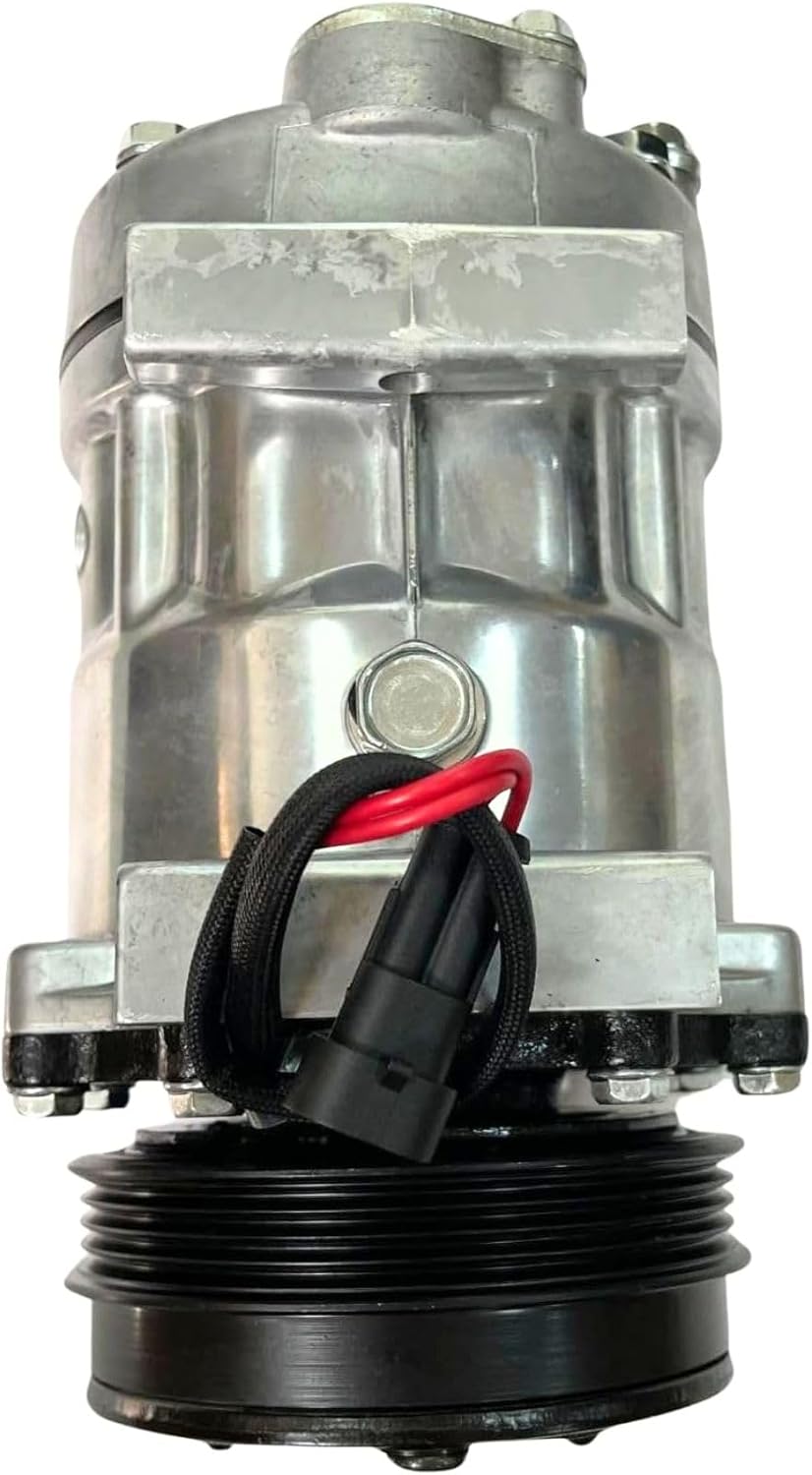 7H15SHD 12V A/C Compressor 87802912 Compatible for New Holland Tractor T6050 TS125A T6060 T6070 T6080 T6010 T6020 T6030 TS135A T6040 TS100A
