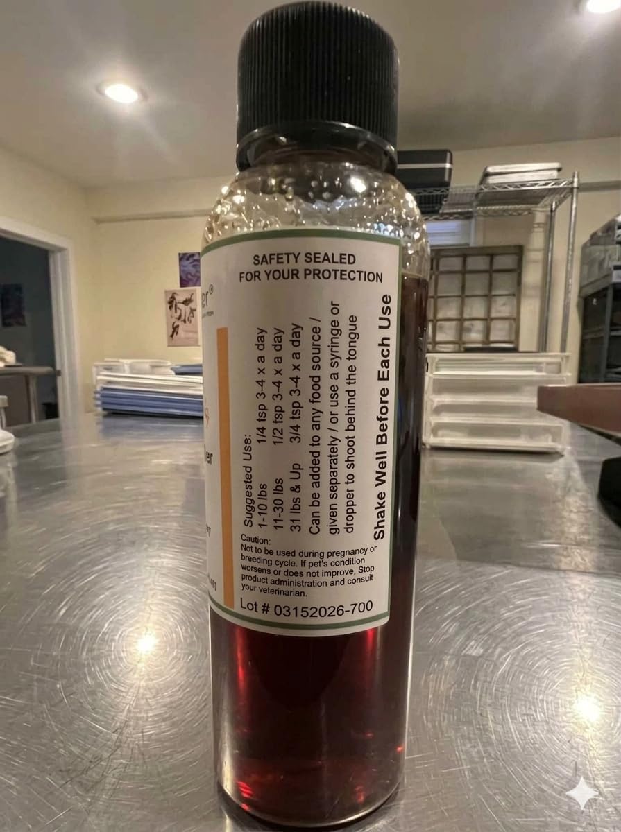 PawHealer® Hound Honey: Trachea Soother Syrup - 150 ml (5 fl oz) - Natural Herbal Remedy for Symptoms of Collapsed Trachea - Tastes Good - Easy to Administer — Amazon image 4