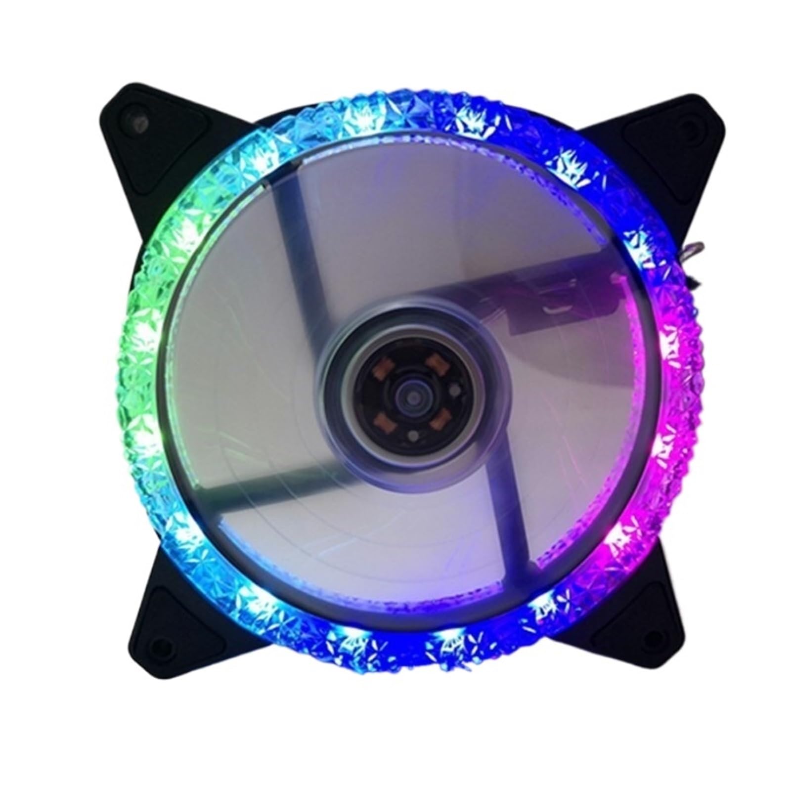 Ventilador del chasis 12CM con doble apertura Aurora Eclipse para una refrigeración silenciosa