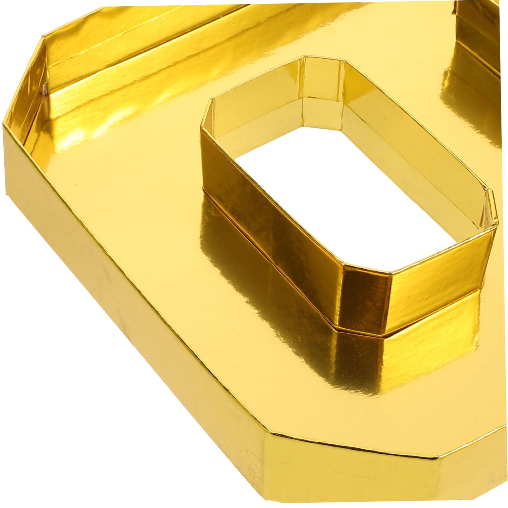 Scatola Numerica Riempibile in Cartone Oro 2026 per Snack