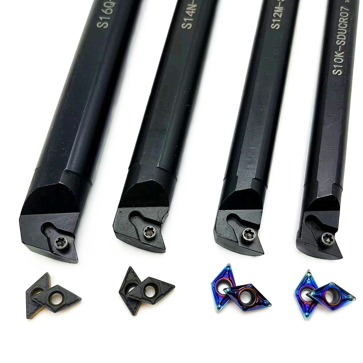 1 pièce S08K SDUCR07 S10K S12M S14N S16Q SDUCR07 Outils de tournage indexables pour barre d'alésage + 10 inserts de tournage DCMT070204 (S16Q SDUCR07) (S16Q SDUCR07)
