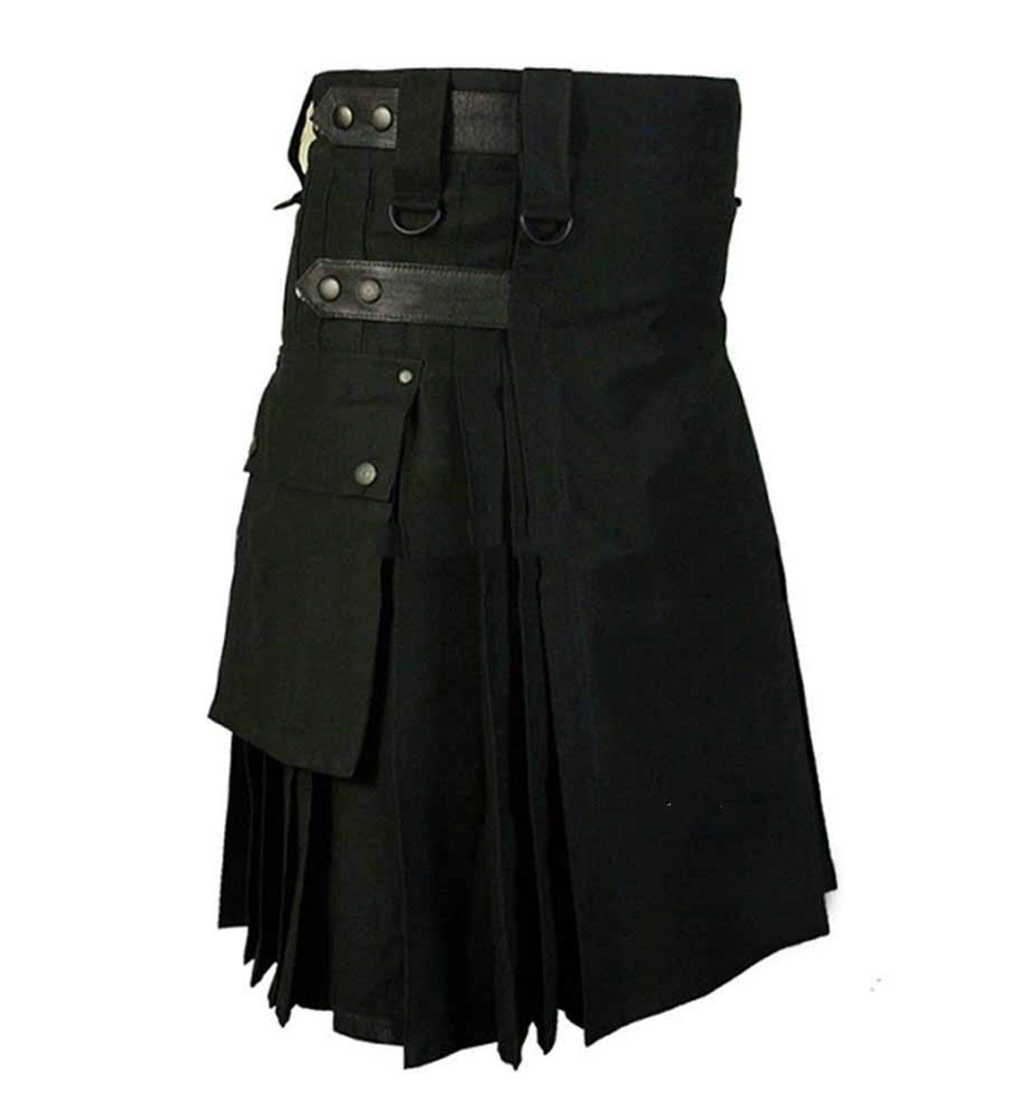 Retro Scottish Kilt Traditional Highland Kilts Pleated Skirt with Pockets Medieval Party Carnival Costume for Men