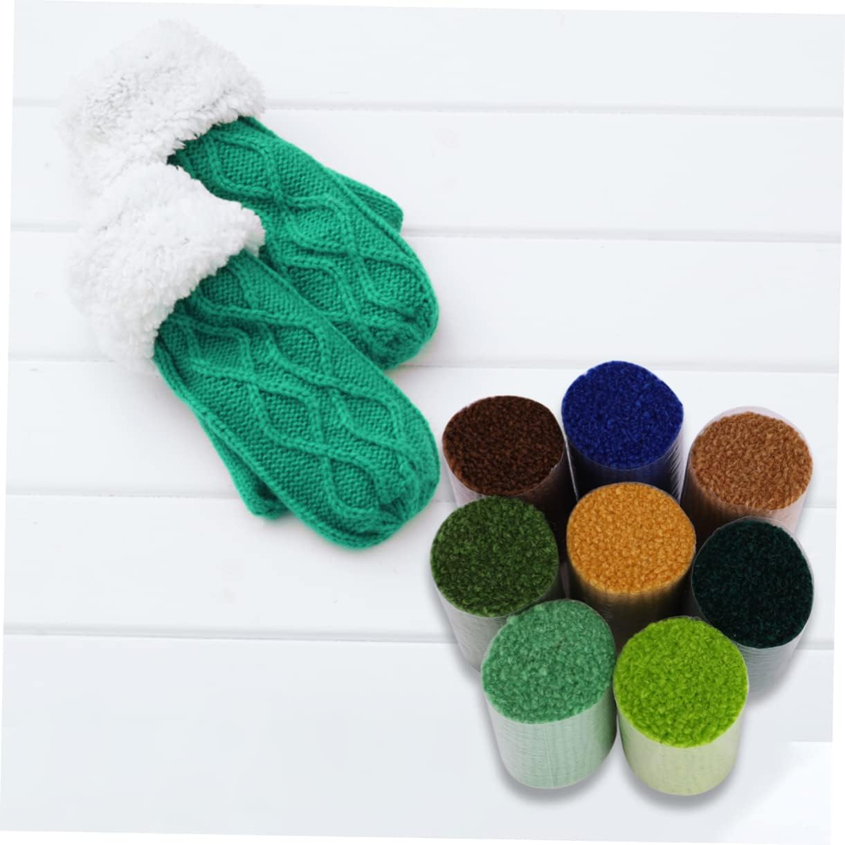 Woolen Yarn,54 Pcs Cross Stitch Carpet Embroidery Plush Thread Rug Making Yarn Woven Rug Acrylic Wool Pillows
