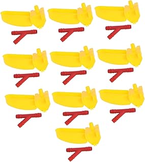 Yardenfun 10 Conjuntos De Alimentador De Água De Suspensão Dupla Automático Bebedor De Frango Gansos Copos Bebedor De Pássaros Bebedouro De Frango De Plástico Alimentador De Pássaros