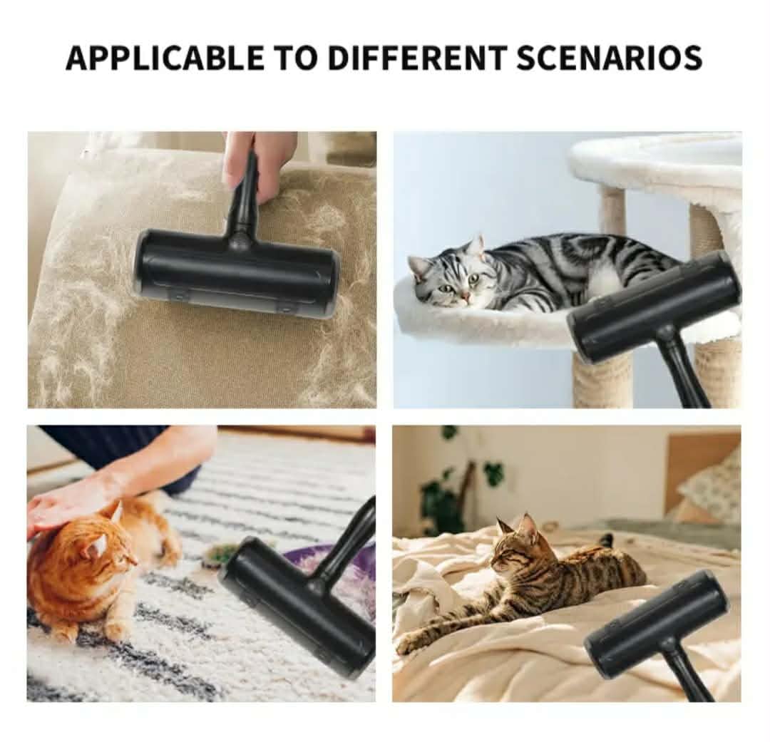 Générique Brosse Anti Poils Animaux pour Chat Chien, Enlève Ramasse Poils sur Canapé, Tapis, Vêtements et Sièges de Voiture, Réutilisable