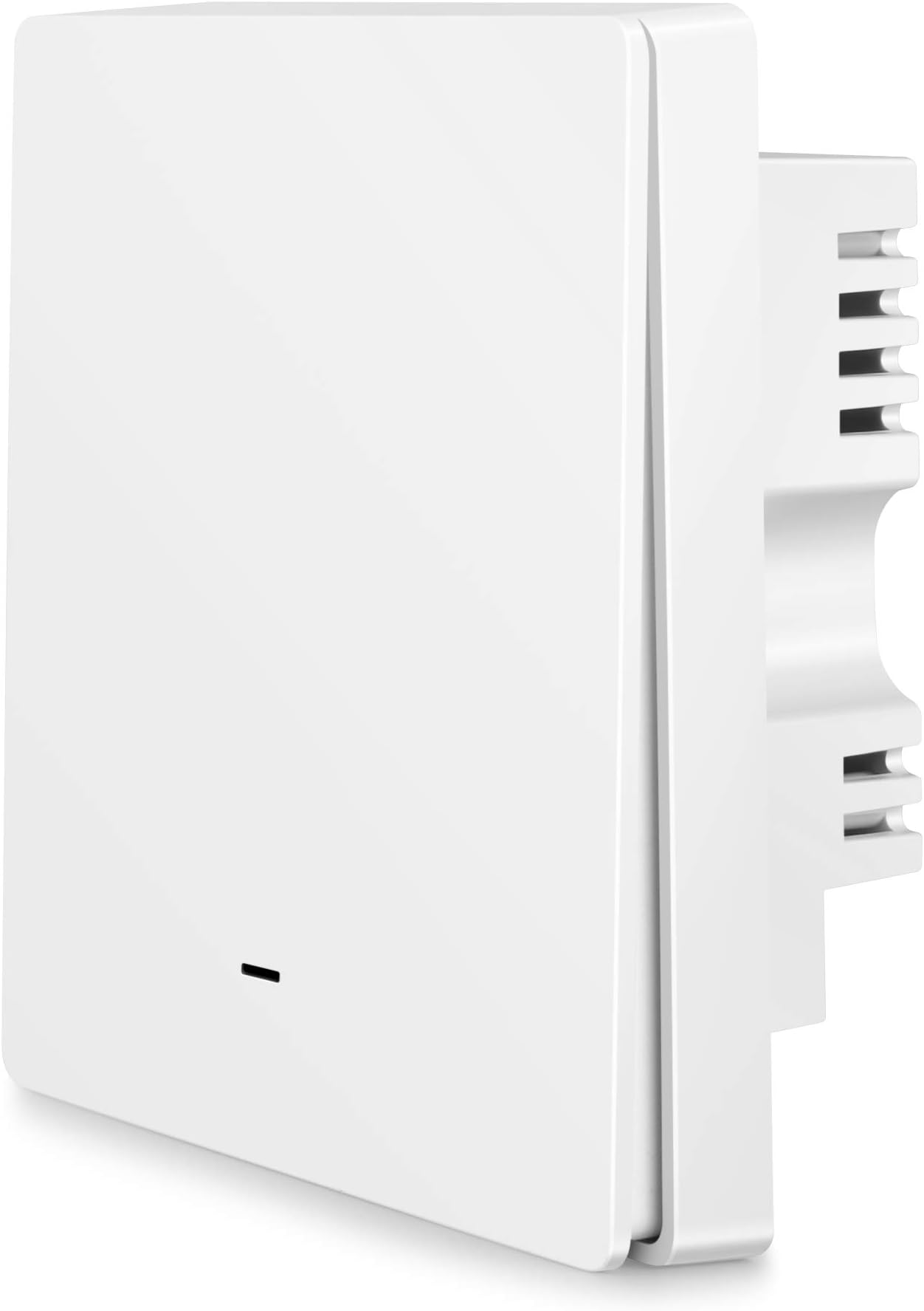 Smart Light Switch, WiFi Wireless Wall Lighting Switch with Remote Control and Timer, Lamp Switch Compatible with Alexa Google Home, Neutral Wire Required (1-gang)