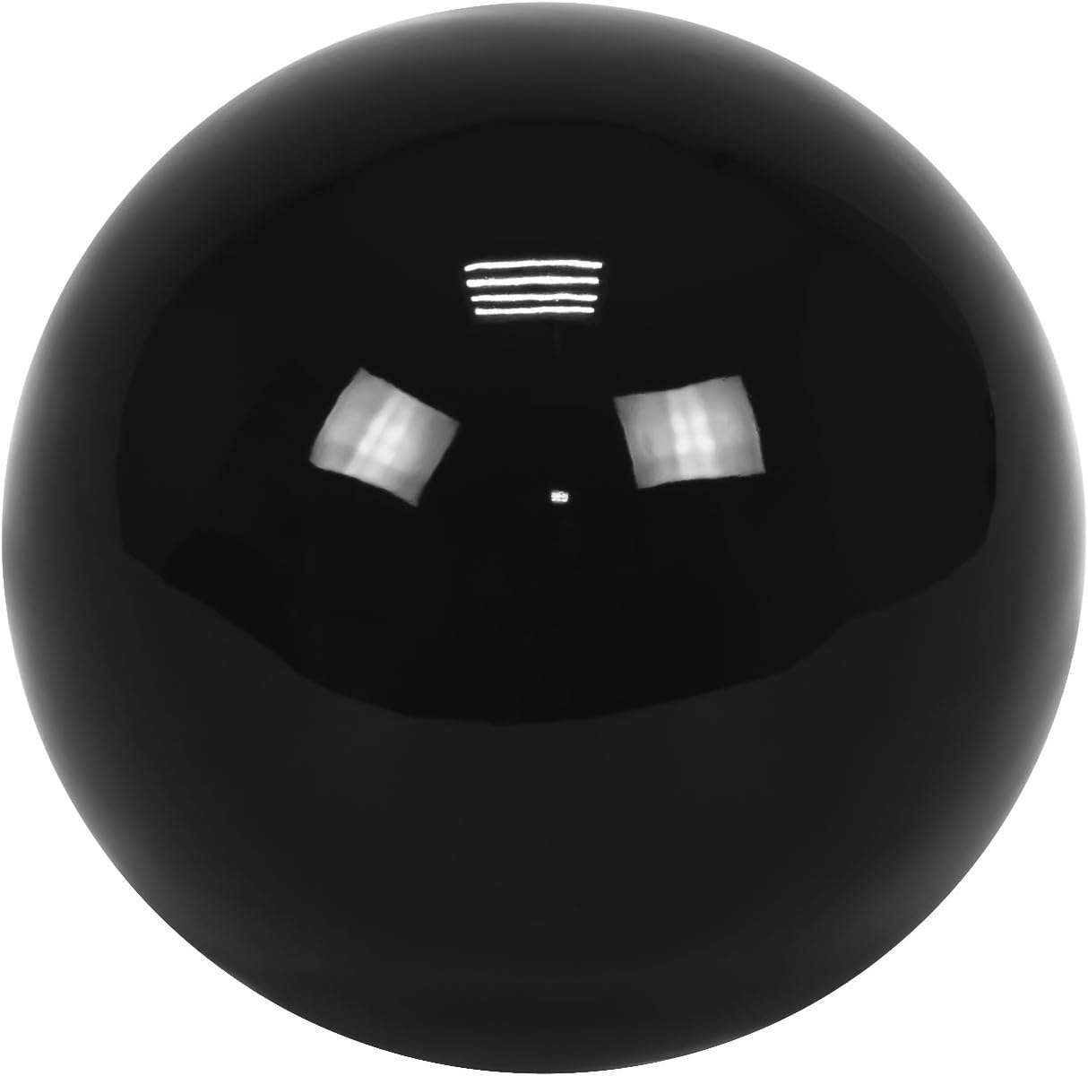 Ceramic decorative black Piano orb, 19 cm