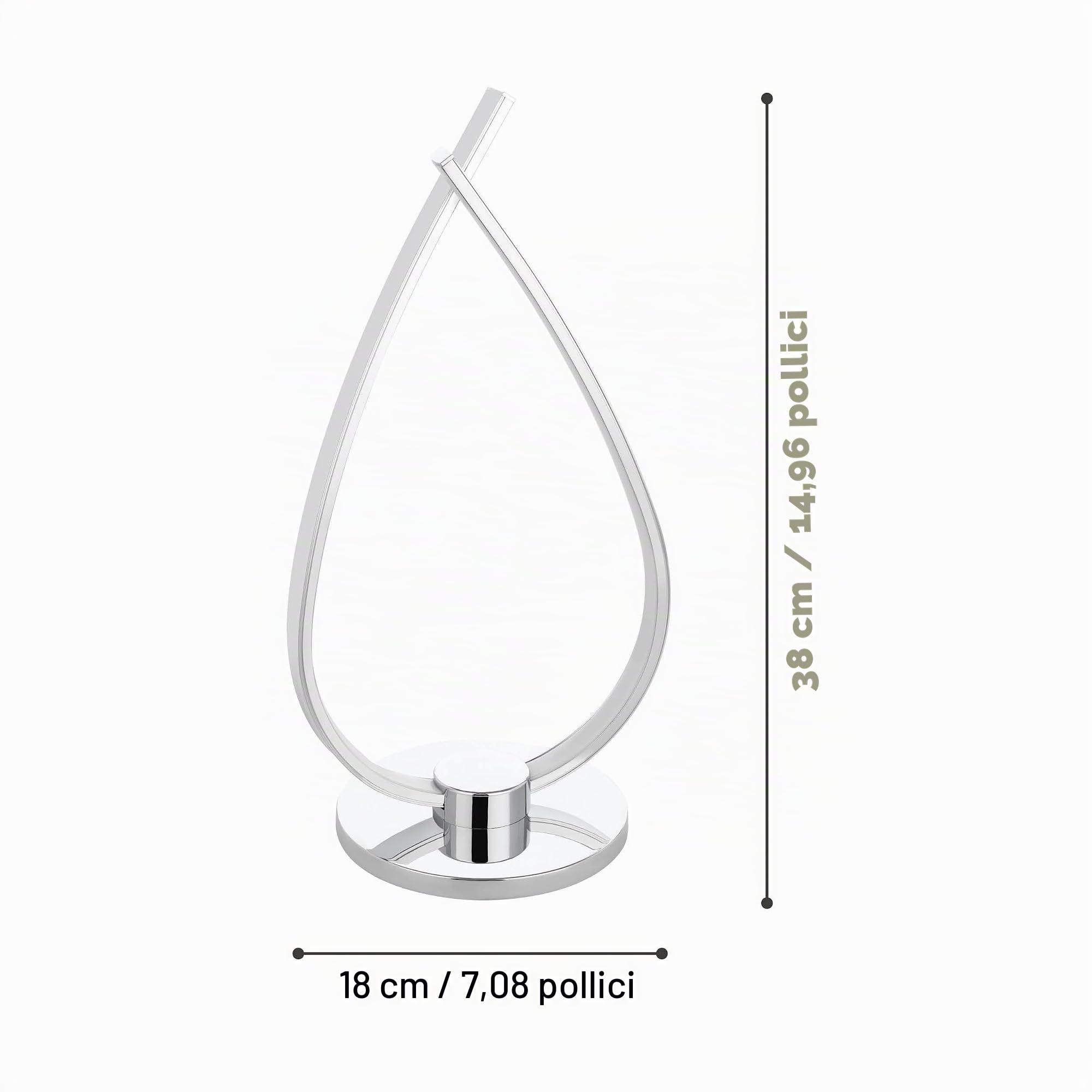 Eglo LED lampada da tavolo Roncade, lampada da tavolo a 1 fiamma, lampada