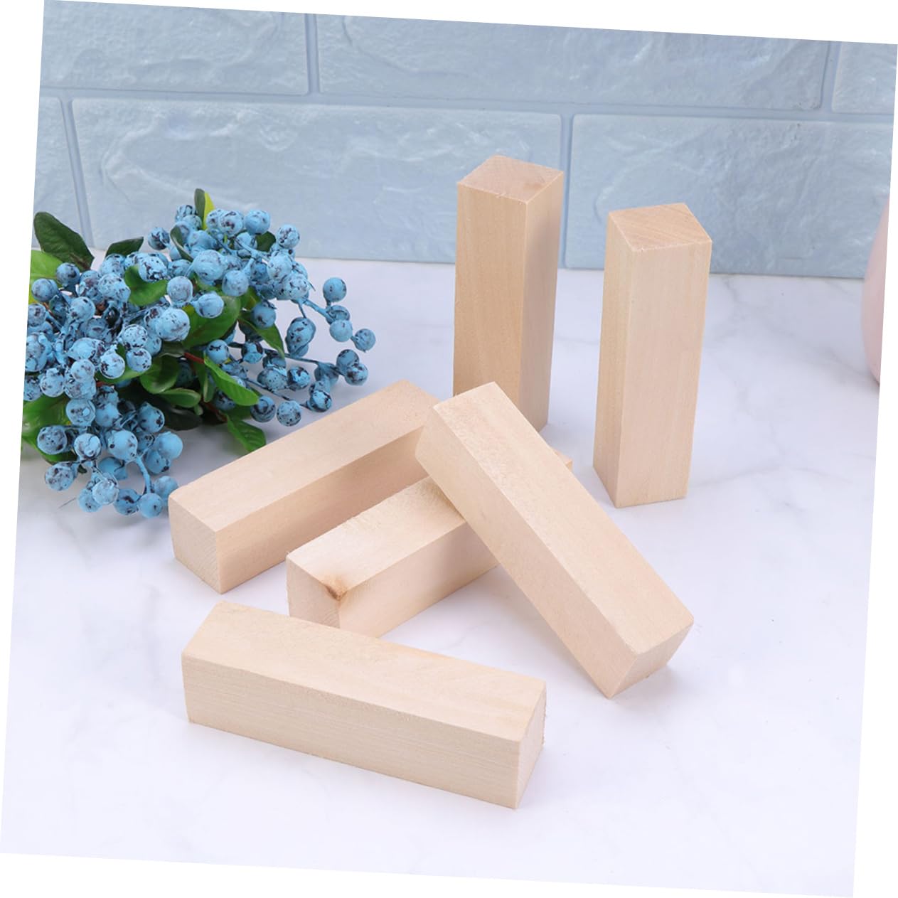 SEWACC 15 Piezas Talla De Madera Para Manualidades Tablón De Madera Para Bricolaje Para Proyectos De Diy y Decoración Natural