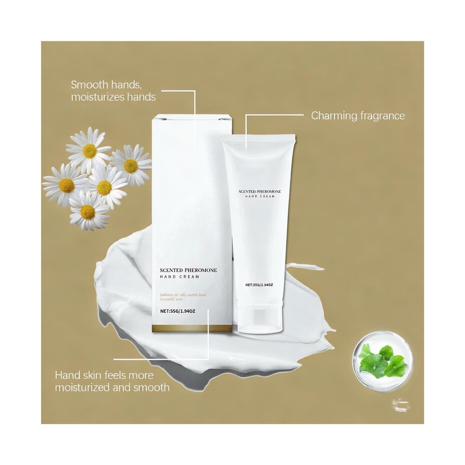 Crema for le mani for la cura delle 55g | Pelle liscia, profumazione anti-screpolature e duratura(3pcs)