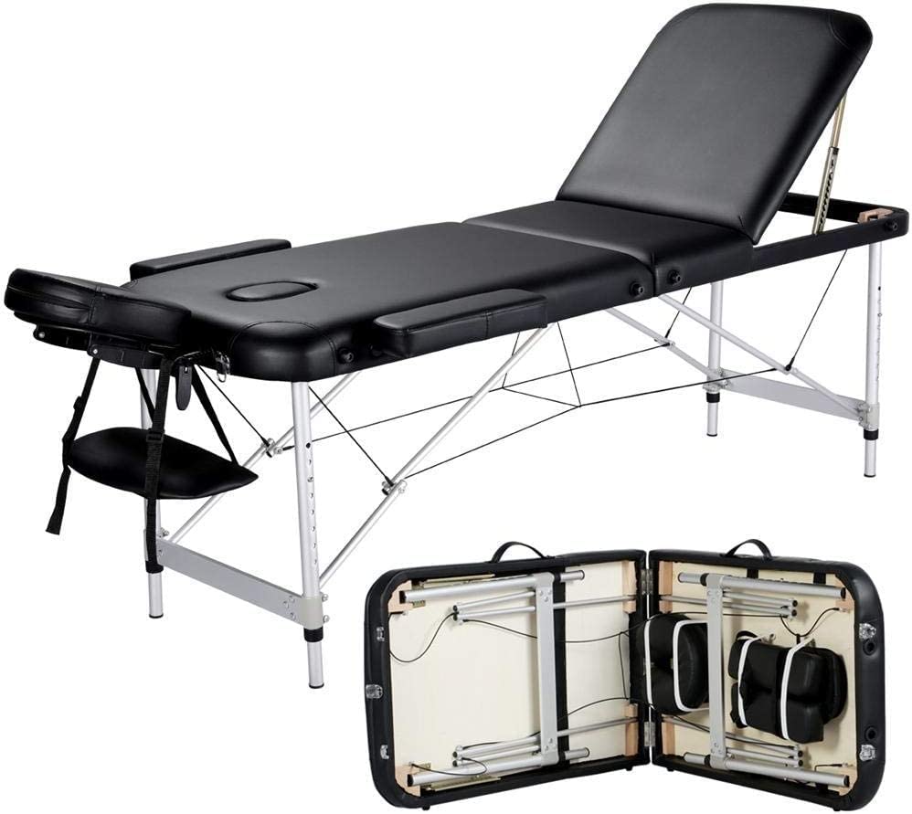 Buy X MAXSTRENGTH Massage Table Portable Massage Bed Folding Aluminum Frame Lightweight Height
