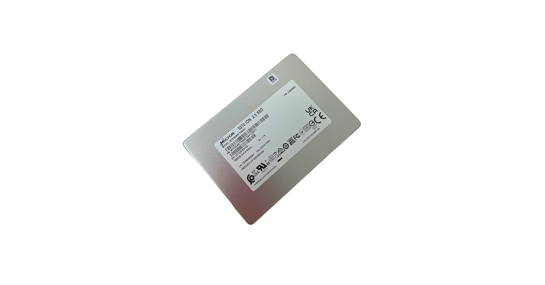 高耐久 SSD Micron 5210 ION 8TB (7680GB) Amazon.com: Micron 5210 Ion Enterprise Solid State Drive