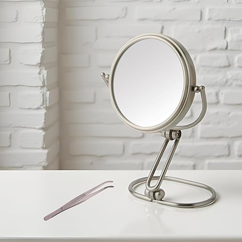 Miniatura 6 de JERDON Espejo de aumento compacto - Espejo de viaje plegable de 3 pulgadas con aumento de 15X y 1X - Modelo MC315N