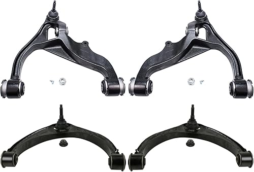 Miniatura 330 de Detroit Axle - Brazos de control delanteros inferiores con rótula + barras estabilizadoras de repuesto para Chrysler Dodge Intrepid 300M Concorde