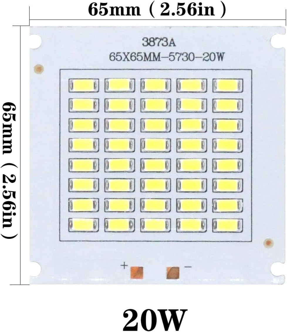 20W 50W 100W 150W 200W 20W SMD5730 LED Chip Lamp Beads High Power LED Floodlight DC30-34V for Indoor Outdoor DIY PCB Kit(10W DC30-34V)