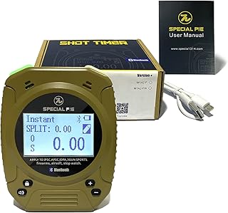Shot Timer for Shooting Competition Shot Timers-Pistols,Rifle,Firearms,Dry Fire for USPSA,IPSC,3GUN,IDPA Competition Timer Steel Challenge(Shot Timer with Belt Clip)