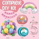 Pop The Party 59 Pcs Pastel Rainbow Balloon Arch Garland Kit For Birthday Decoration (5 Rainbow Candy) gallery image