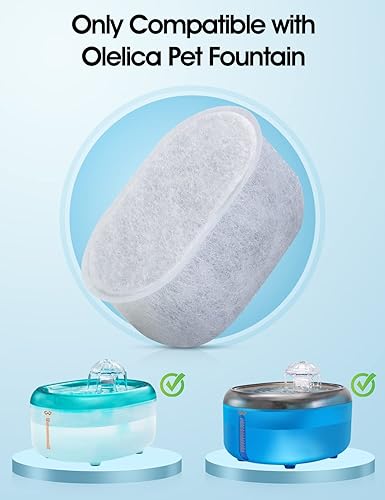Miniatura 2 de 4 Pack Replacement Filters, 71oz/2L Pet Water Fountain, Super Quiet Cat Water Dispenser