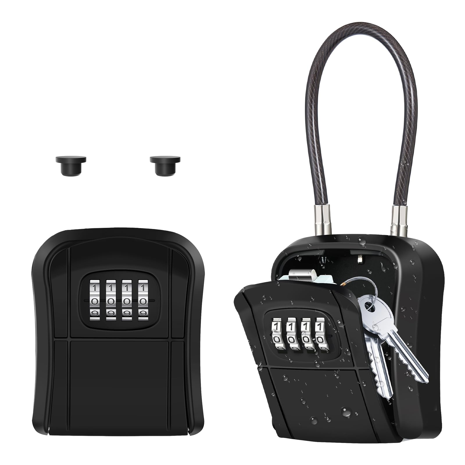 Amazon.co.jp: NAGE キーボックス 屋外 小型 ダイヤル式 鍵 ボックス
