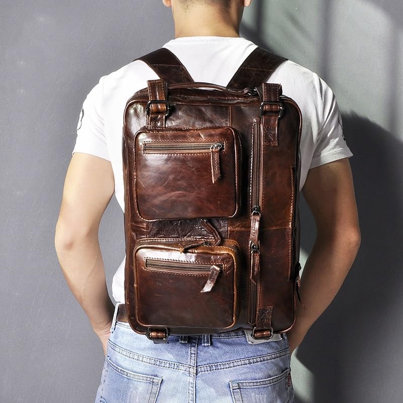 Vintage Business Briefcase Bag Male Design Travel Laptop Backpack Document Case Tote Portfolio Bag3