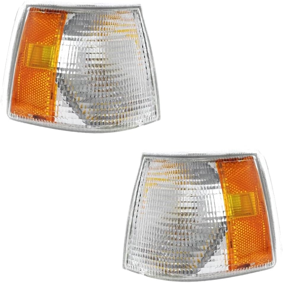 Rareelectrical New Pair Of Corner Light Compatible With Volvo 850 Awd 5 Cyl 2.4L 850 T-5 5 Cyl 2.3L 1993-1997 By Vo2550101 Vo2551101 68177690 68177740
