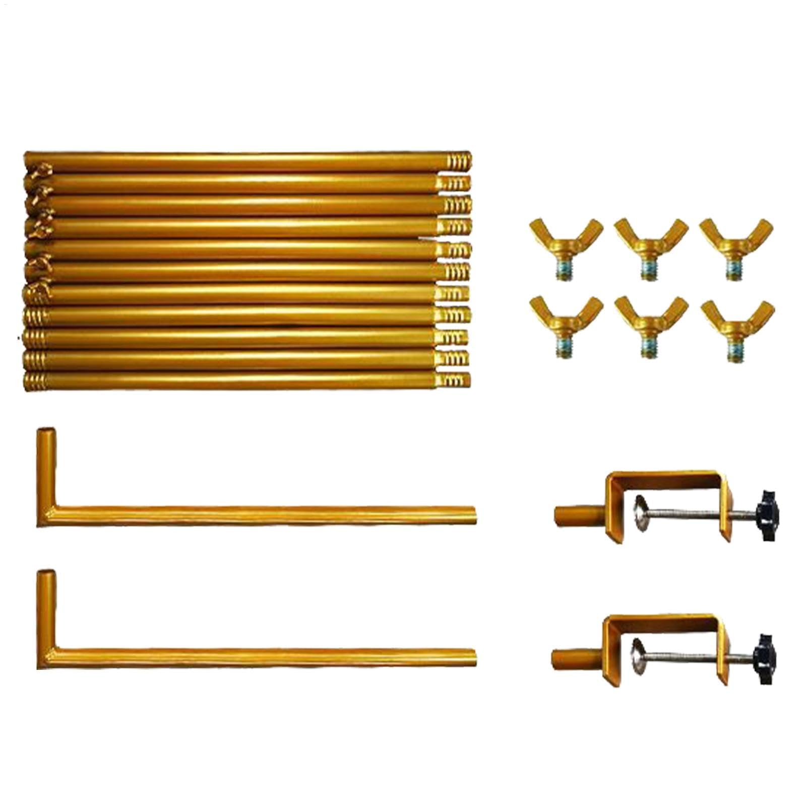 Soporte de arco de mesa de metal con clips, soporte de decoración floral, para globos e telón de fondo para eventos, mesa, cartel, escaparate, elegante soporte de centro de mesa