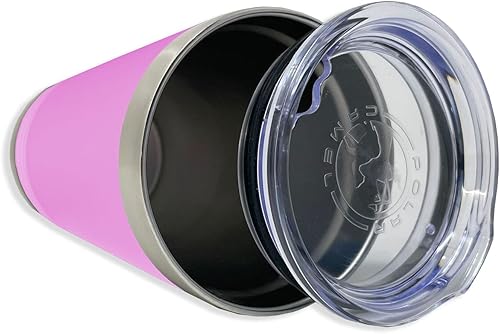 Miniatura 10 de LaserGram Vaso de pinta aislado al vacío de 16 onzas, San Jude, grabado personalizado incluido (negro)