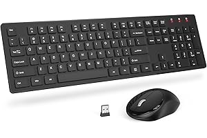 Trueque Silent Wireless Computer Keyboard and Mouse Combo
