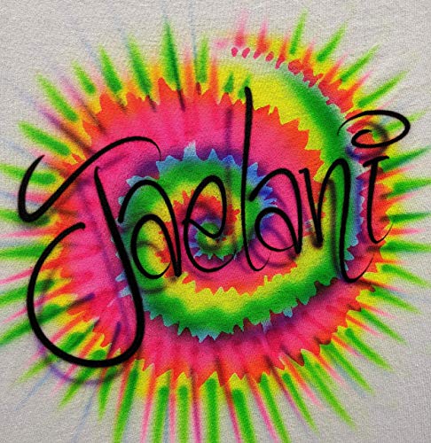 Airbrush Tye Dye Name Design T Shirt3