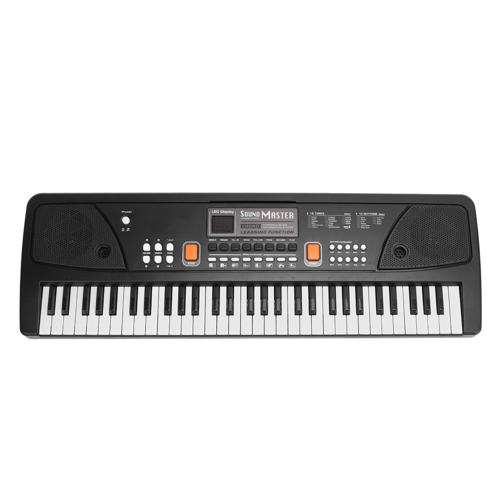 Kit tastiera elettrica a 61 tasti, pianoforte elettrico portatile ricaricabile, di compleanno per bambini