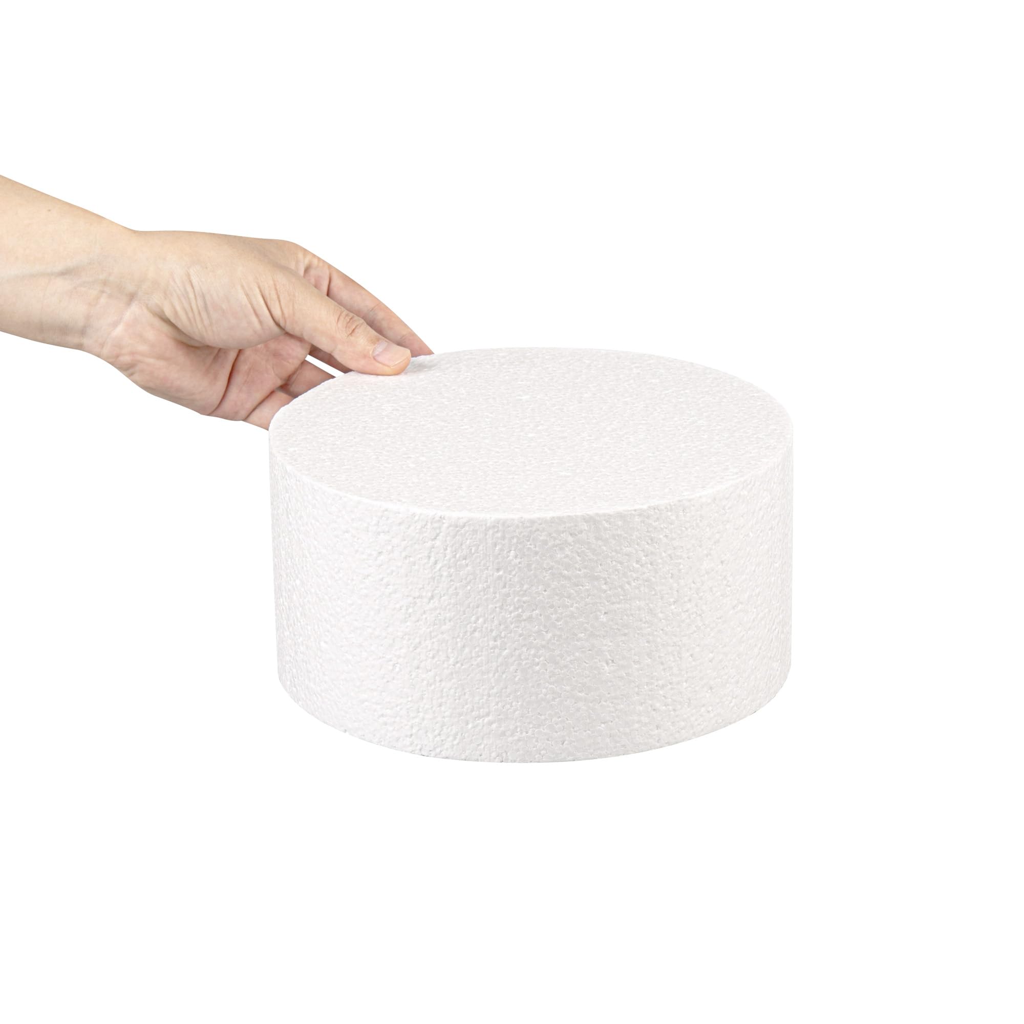 Restaurantware Pastry Tek - Chupete redondo de espuma para tartas de 8 x 4 pulgadas, 54 unidades, reutilizable, ligero, duradero, herramienta de espuma reutilizable de polietileno resistente a la